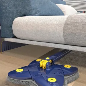 Versatile Foldable Twist Mop Self-Wringing, 360° Rotation, X-Type, Flower Shape Design for Effortless Cleaning of Glass, Ceilings, Stairs, Dust Corner Home Multi-Purpose Tool