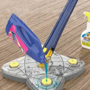 Versatile Foldable Twist Mop Self-Wringing, 360° Rotation, X-Type, Flower Shape Design for Effortless Cleaning of Glass, Ceilings, Stairs, Dust Corner Home Multi-Purpose Tool