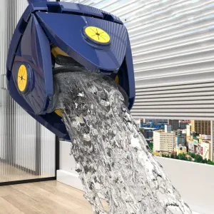 Versatile Foldable Twist Mop Self-Wringing, 360° Rotation, X-Type, Flower Shape Design for Effortless Cleaning of Glass, Ceilings, Stairs, Dust Corner Home Multi-Purpose Tool