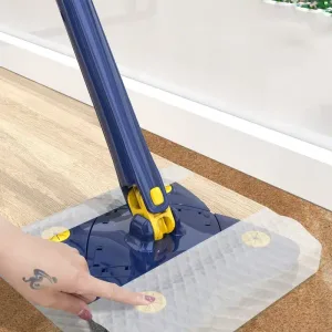 Versatile Foldable Twist Mop Self-Wringing, 360° Rotation, X-Type, Flower Shape Design for Effortless Cleaning of Glass, Ceilings, Stairs, Dust Corner Home Multi-Purpose Tool