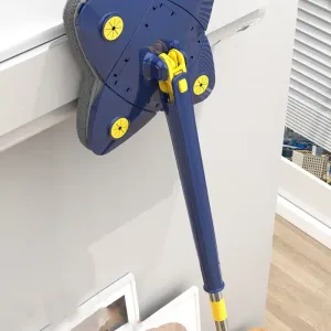 Versatile Foldable Twist Mop Self-Wringing, 360° Rotation, X-Type, Flower Shape Design for Effortless Cleaning of Glass, Ceilings, Stairs, Dust Corner Home Multi-Purpose Tool