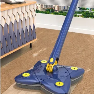 Versatile Foldable Twist Mop Self-Wringing, 360° Rotation, X-Type, Flower Shape Design for Effortless Cleaning of Glass, Ceilings, Stairs, Dust Corner Home Multi-Purpose Tool