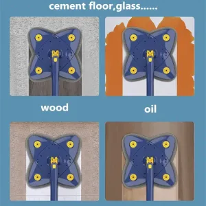 Versatile Foldable Twist Mop Self-Wringing, 360° Rotation, X-Type, Flower Shape Design for Effortless Cleaning of Glass, Ceilings, Stairs, Dust Corner Home Multi-Purpose Tool