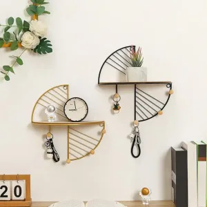 Decorative Wall-mounted Metal Storage Rack