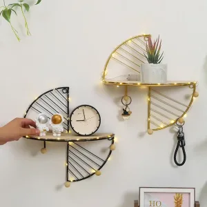 Decorative Wall-mounted Metal Storage Rack