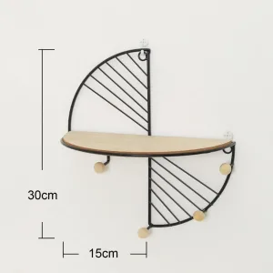 Decorative Wall-mounted Metal Storage Rack