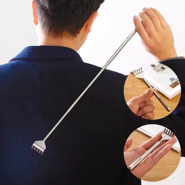 Portable Extendable Back Scratcher - Telescoping Stainless Steel Scratch Tool