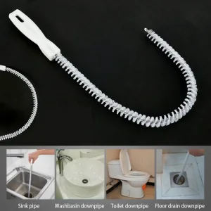 2-in-1 Drain Cleaning Brush – Flexible Tool for Unclogging Kitchen and Bathroom Drains