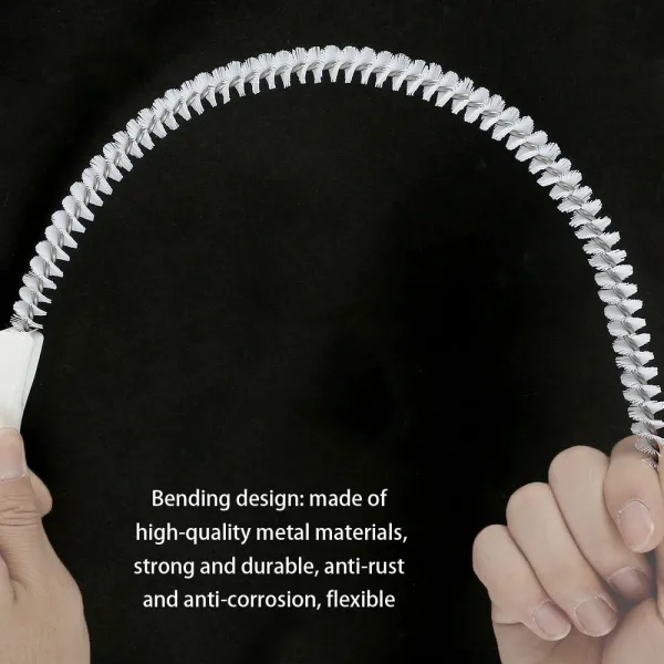 2-in-1 Drain Cleaning Brush – Flexible Tool for Unclogging Kitchen and Bathroom Drains